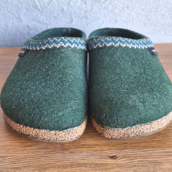 Haflinger Grizzly Torben Men’s Wool Felt Clogs Green EU 41 US 8 Womens 10 main image 8
